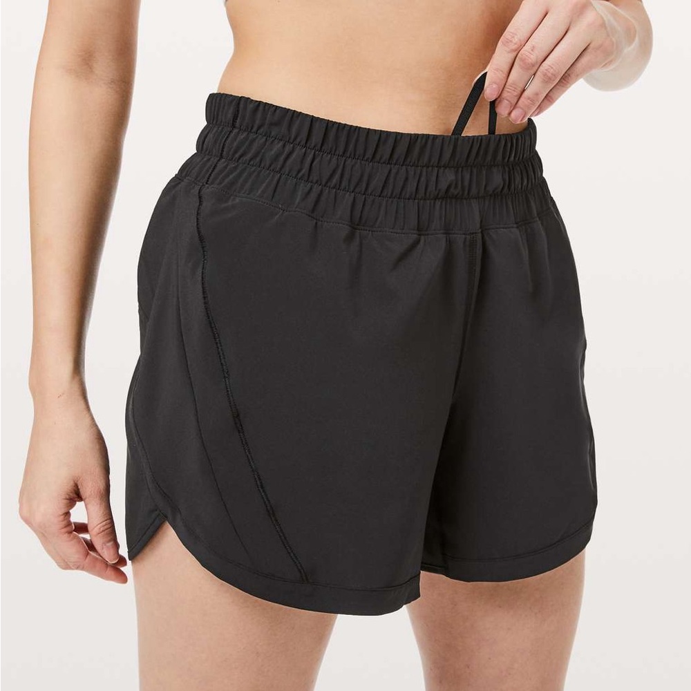 Lululemon Track That Shorts 5" in Black